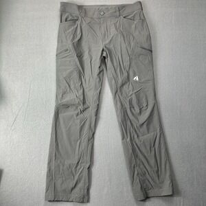 Eddie Bauer Pants Mens 36x34 (fit 36x32) Gray First Ascent Nylon Hiking Outdoor